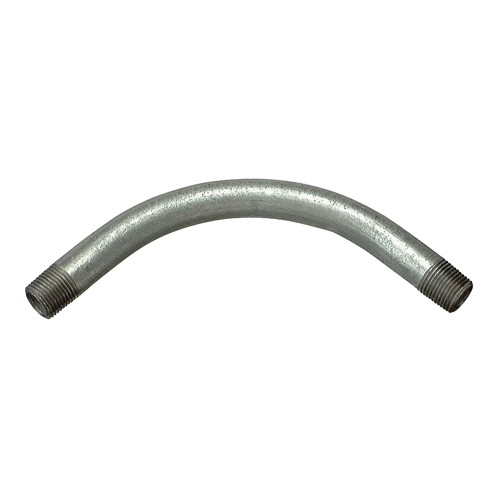 64105 Rigid Elbow, 90 deg Angle, 1/2 in, Steel, Galvanized