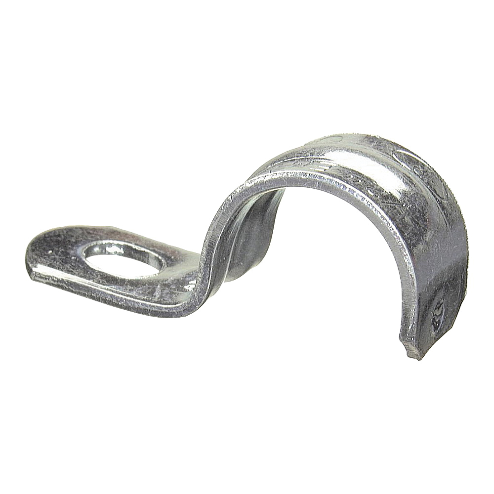 96111 1-Hole Rigid Conduit Strap, 1/2 in, Steel, Galvanized