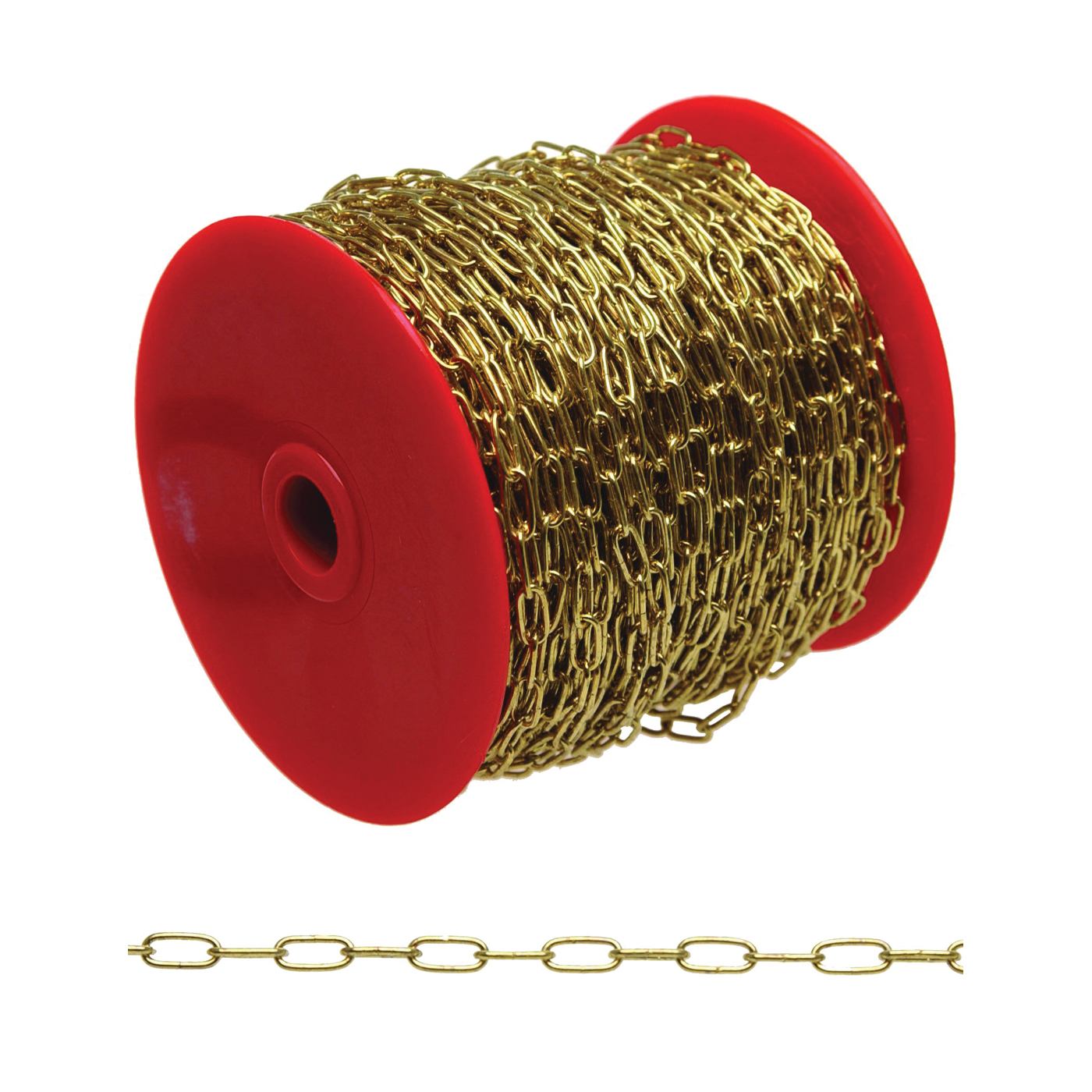 Campbell 0712017 Twist Chain, 200, 12 lb Working Load, Brass - 1