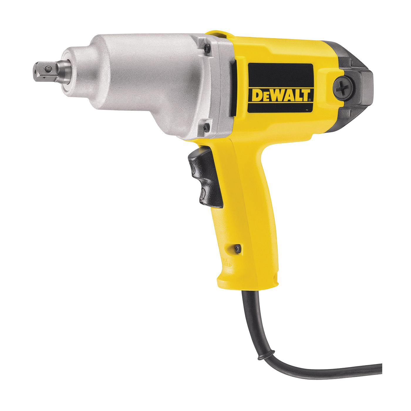 DW292 Impact Wrench with Detent Pin Anvil, 7.5 A, 1/2 in Drive, Square Drive, 2700 ipm, 2100 rpm Speed