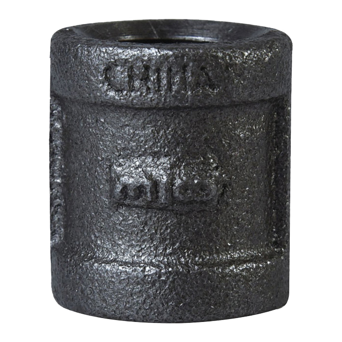 B220 10 Pipe Coupling, 3/8 in, Threaded, Steel, SCH 40 Schedule, 300 psi Pressure