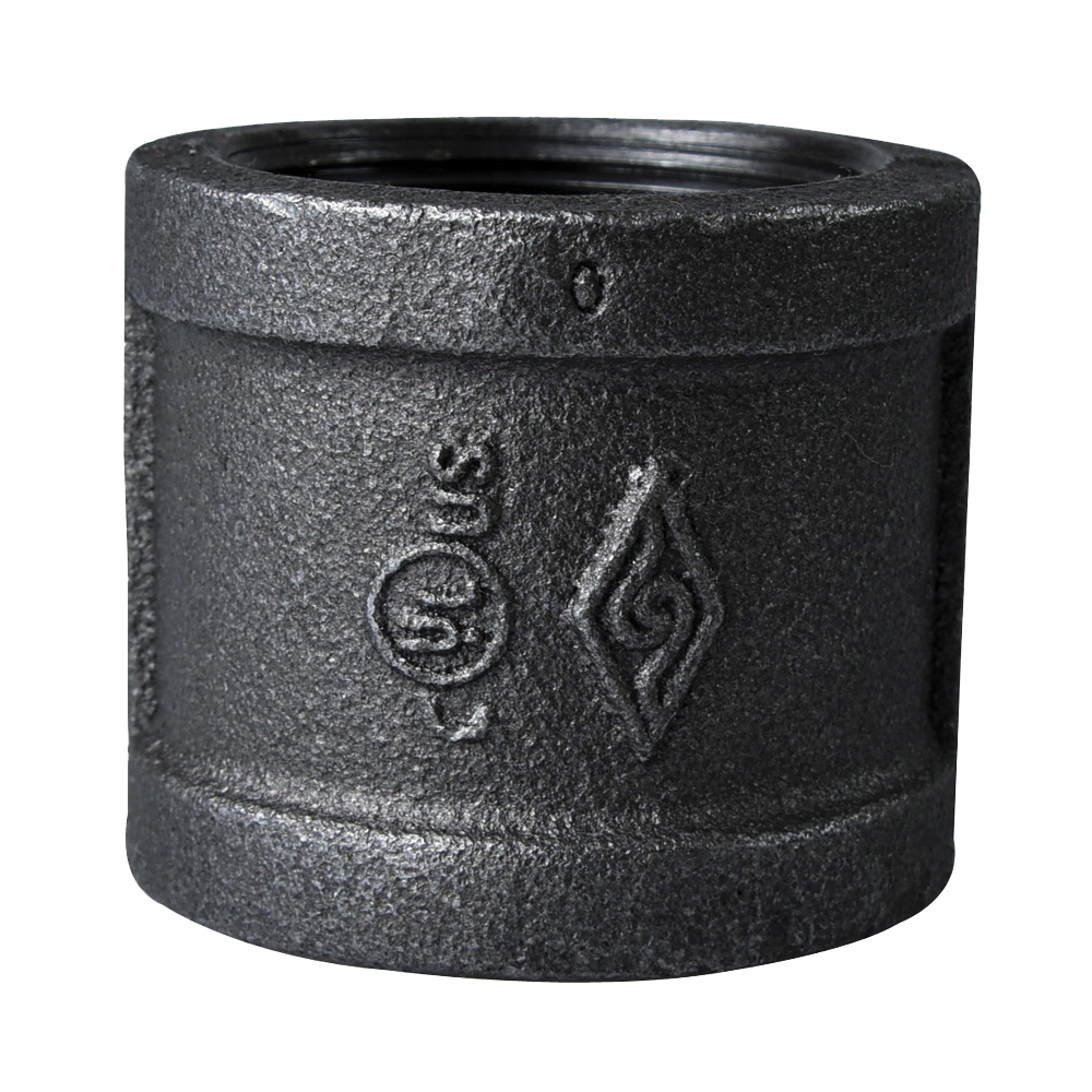B220 40 Pipe Coupling, 1-1/2 in, FIP, Steel, 40 Schedule, 300 psi Pressure