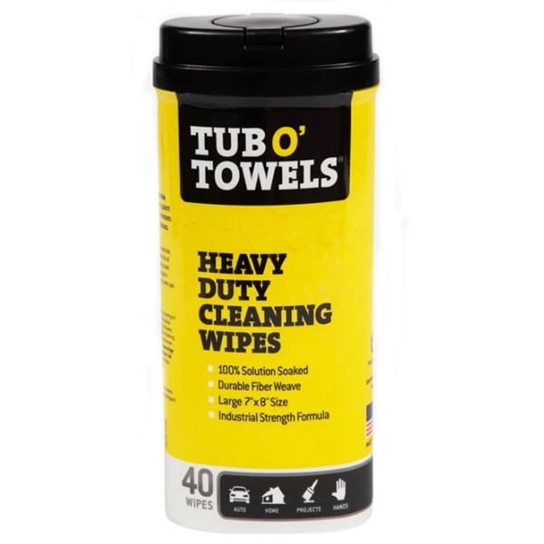 TW40 Heavy-Duty Cleaning Wipes, 8 in L, 7 in W, Light Citrus, Polyfiber