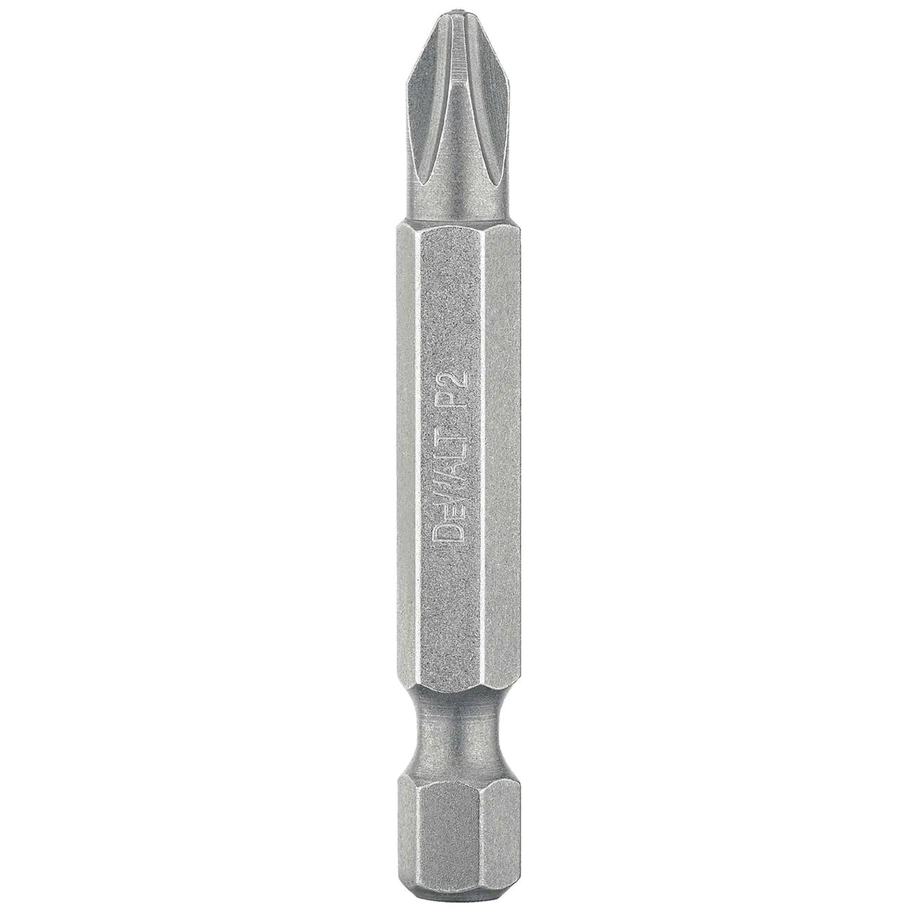 DW2022B Power Screwdriver Bit, #2 Drive, Phillips Drive, Hex Shank, 2 in L, Steel