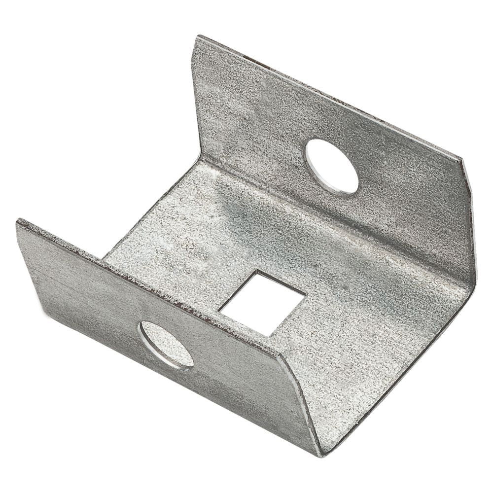 N104-307 Box Rail End Cap, Steel, Galvanized, Hardware included