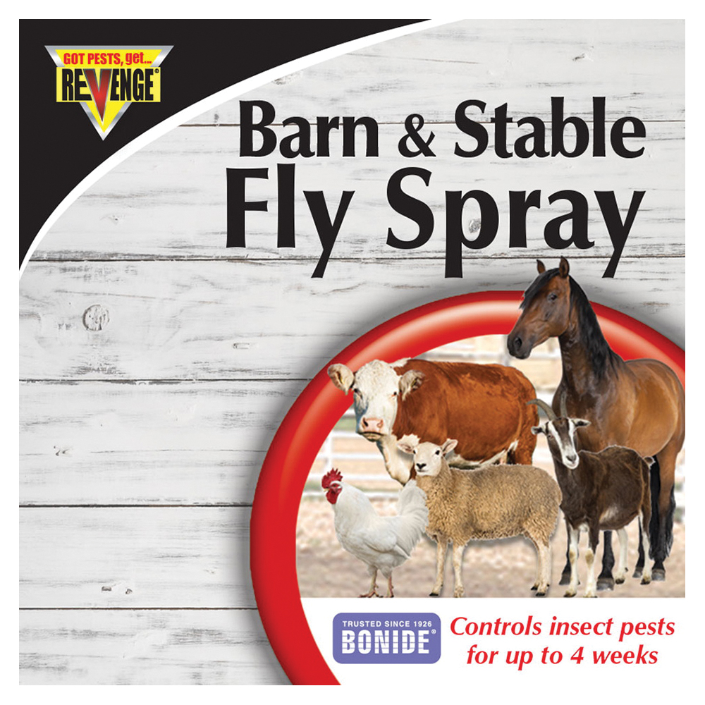 Bonide REVENGE 46178 Barn and Stable Fly Spray, Liquid, Brown/Yellow, Mild Solvent, 12 qt - 3