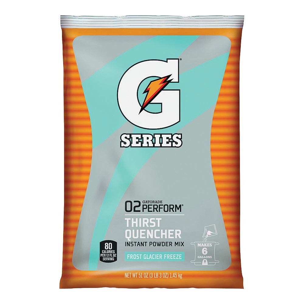 33676 Thirst Quencher Instant Powder Sports Drink Mix, Powder, Glacier Freeze, 51 oz Pack