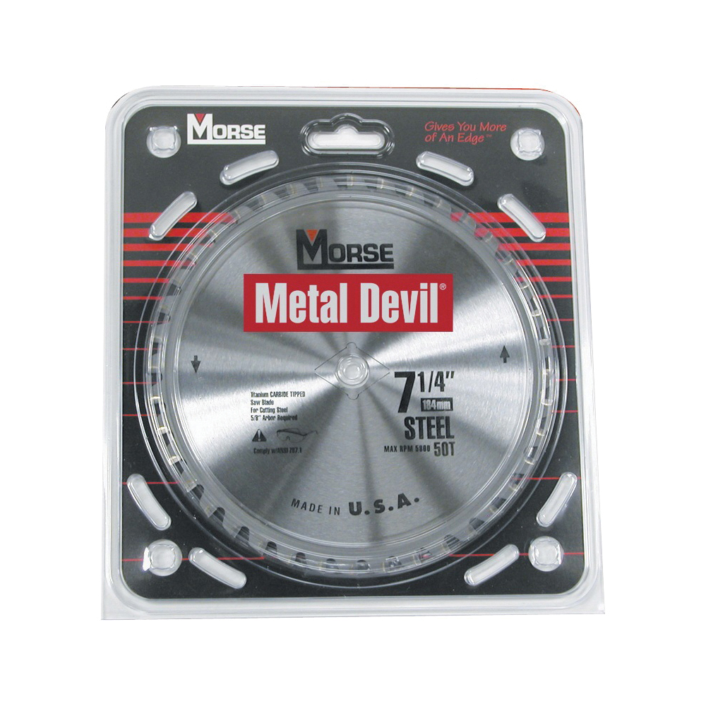 CSM72548NSC Circular Saw Blade, Metal, 7-1/4 in Dia, 5/8 in Arbor, 48-Teeth, Carbide Cutting Edge