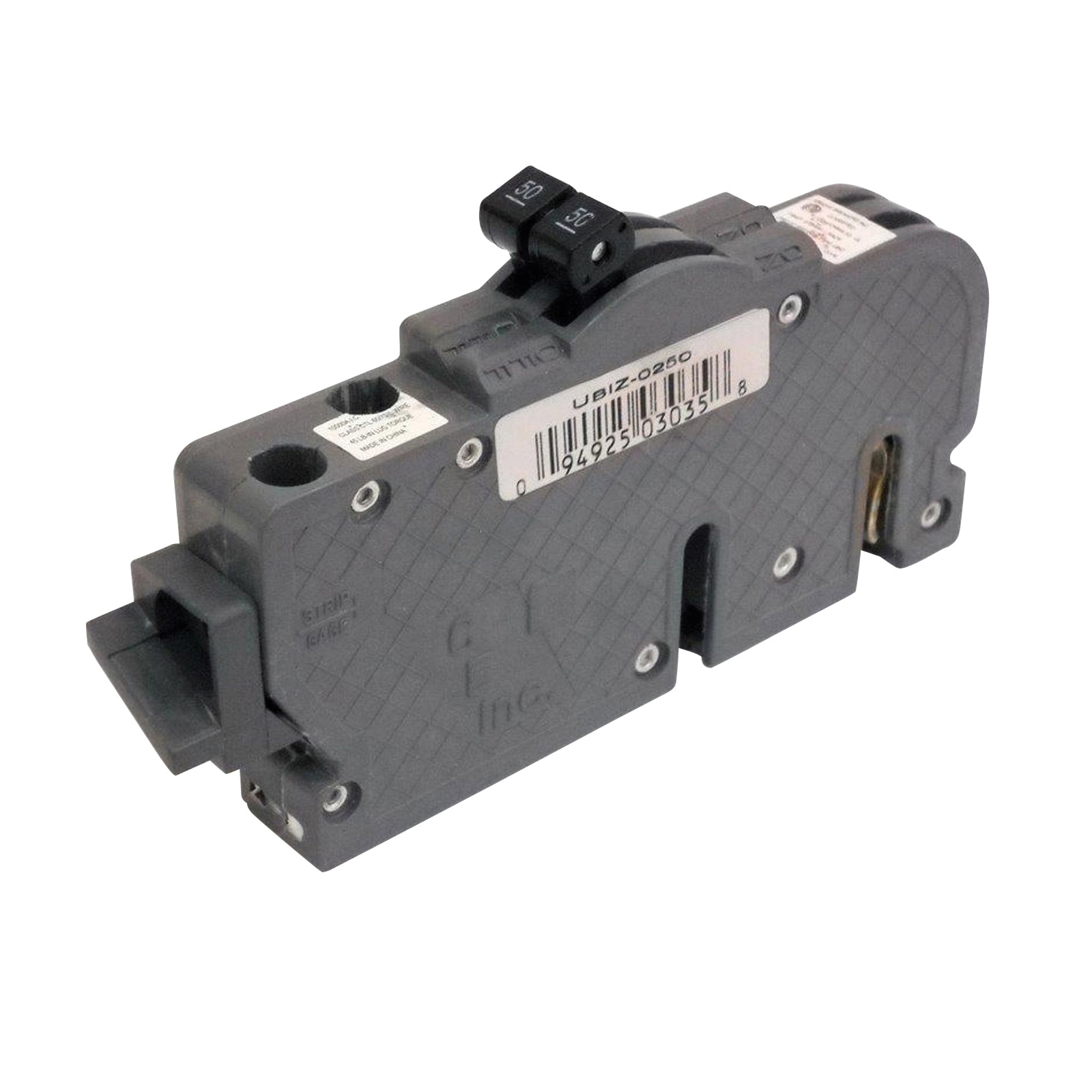 UBIZ0250 Circuit Breaker, Type UBIZ, 50 Amp, 2 -Pole, 120/240 V, Standard Trip, Plug Mounting