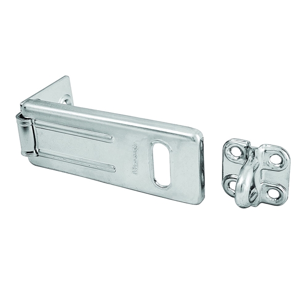703D Hasp, 3-1/2 in L, 1-1/4 in W, Steel, Zinc, 11/32 in Dia Shackle