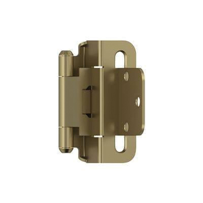 BPR7565BB Cabinet Hinge, 3/8 in Inset, Self-Closing Close, Burnished Brass