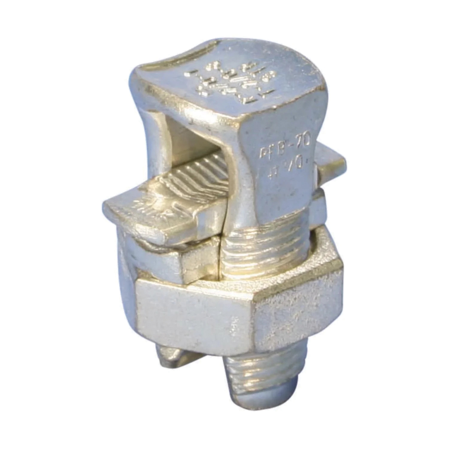 ESBP2/0 Split Bolt Connector, 8 to 2/0 AWG Wire, Silicone Bronze Alloy, Tin-Plated