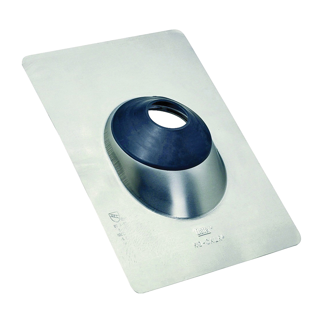 Hercules All-Flash 12945 Roof Flashing, 14-1/2 in OAL, 11 in OAW, For 1-1/2 to 3 in Pipe, No-Calk, Aluminum, Silver