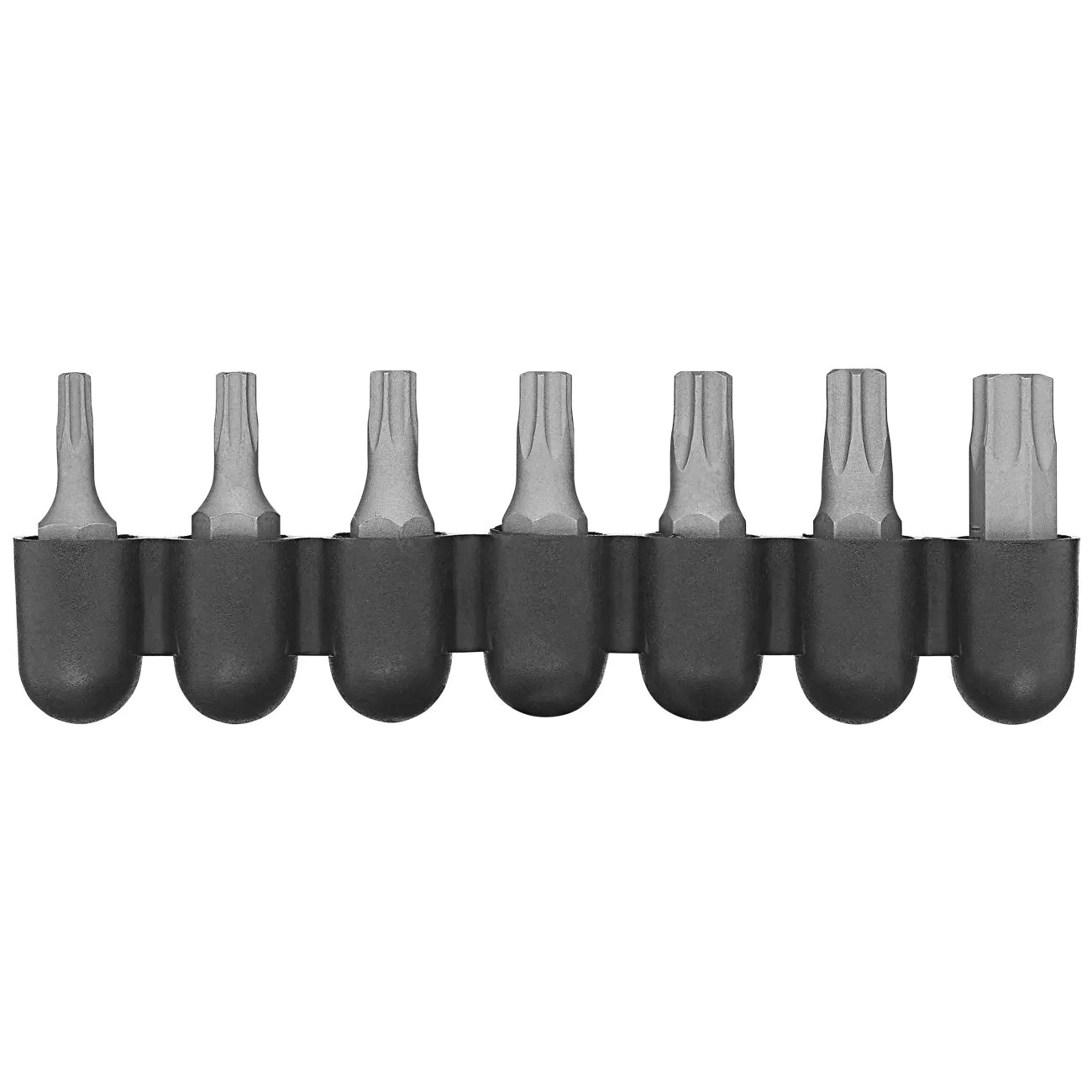 DW2067SCR Security Torx Bit Set, 7-Piece, Steel, Black