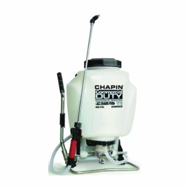 CHAPIN 63900 Backpack Sprayer, 4 gal Tank, Poly Tank, 25 ft Horizontal, 23 ft Vertical Spray Range, 48 in L Hose