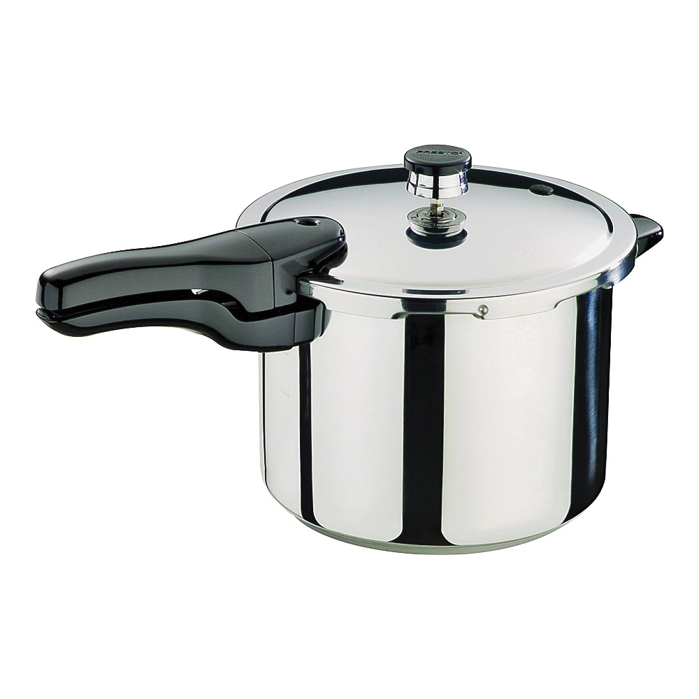 01362 Pressure Cooker, 6 qt, 10-1/2 in Dia, Stainless Steel