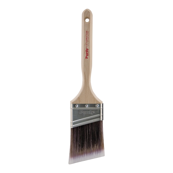 Clearcut Glide 152125 Trim Brush, 2-1/2 in W, Nylon/Polyester Bristle, Fluted Handle