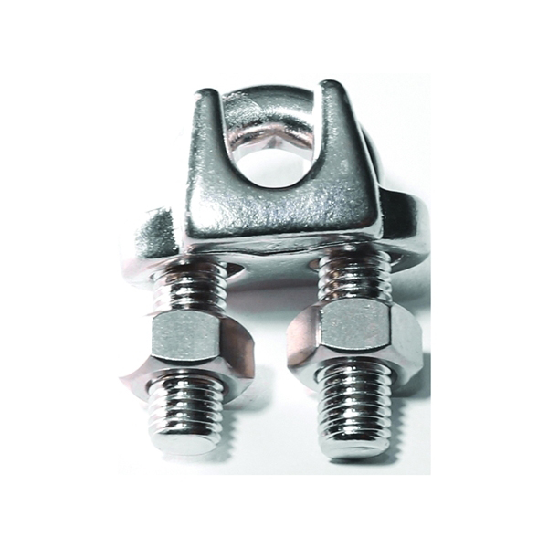 260S-3/8 Wire Rope Clip, 3/8 in Dia Wire Rope, Stainless Steel