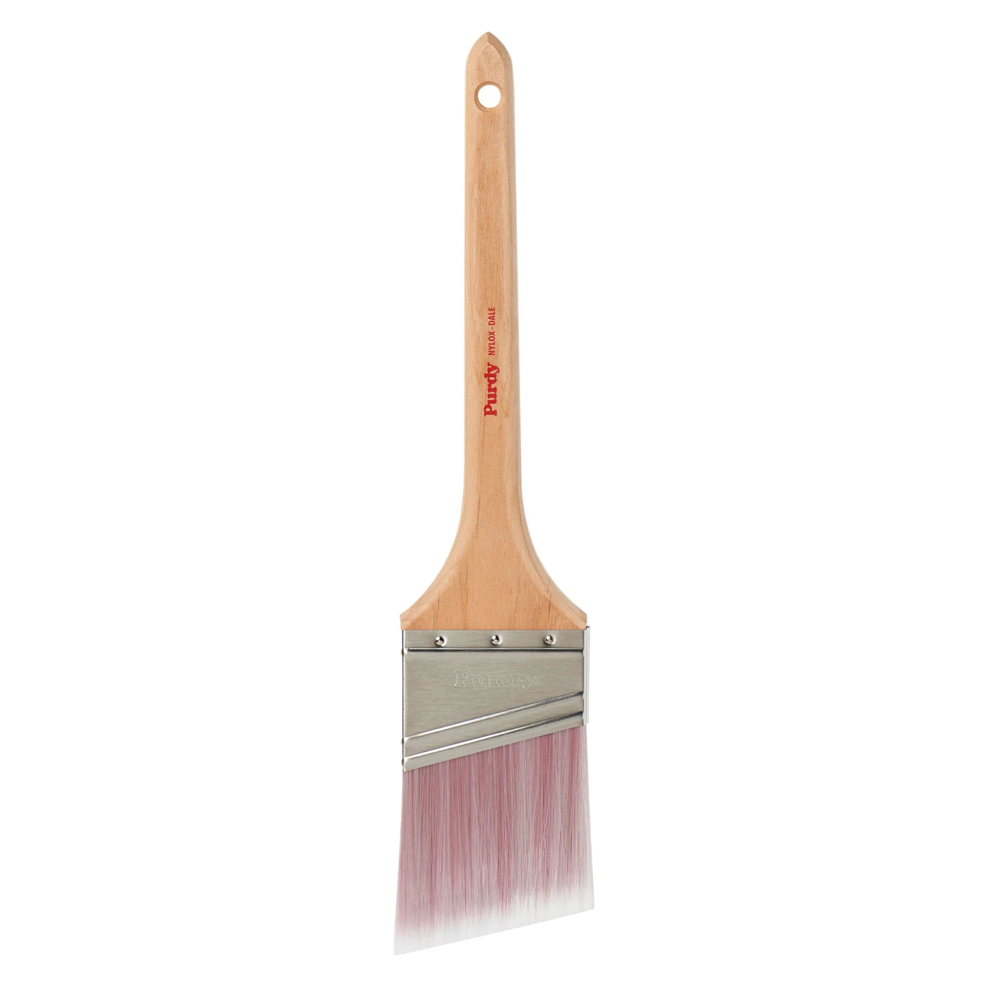 Nylox Dale 080215 Trim Brush, 1-1/2 in W, Nylon Bristle, Rat Tail Handle