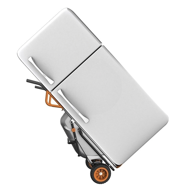 Worx WG050 Yard Cart, 300 lb, Metal Deck, 2-Wheel, 10 in Wheel, Flat-Free Wheel, Comfort Grip Handle - 2