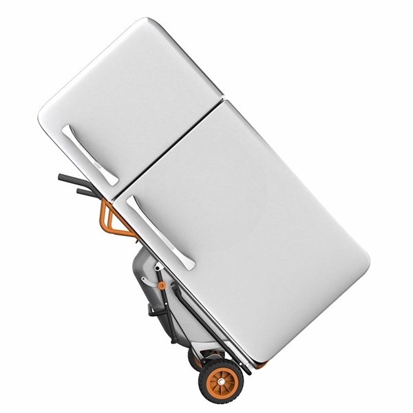 WORX WG050 Yard Cart, 300 lb, Metal Deck, 2-Wheel, 10 in Wheel, Flat-Free Wheel, Comfort-Grip Handle - 3
