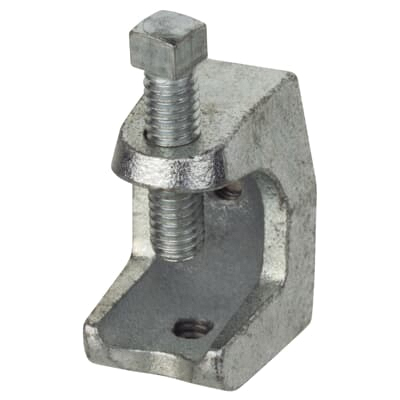 Z503-5 Beam Clamp, Iron, Silver, Electro-Plated