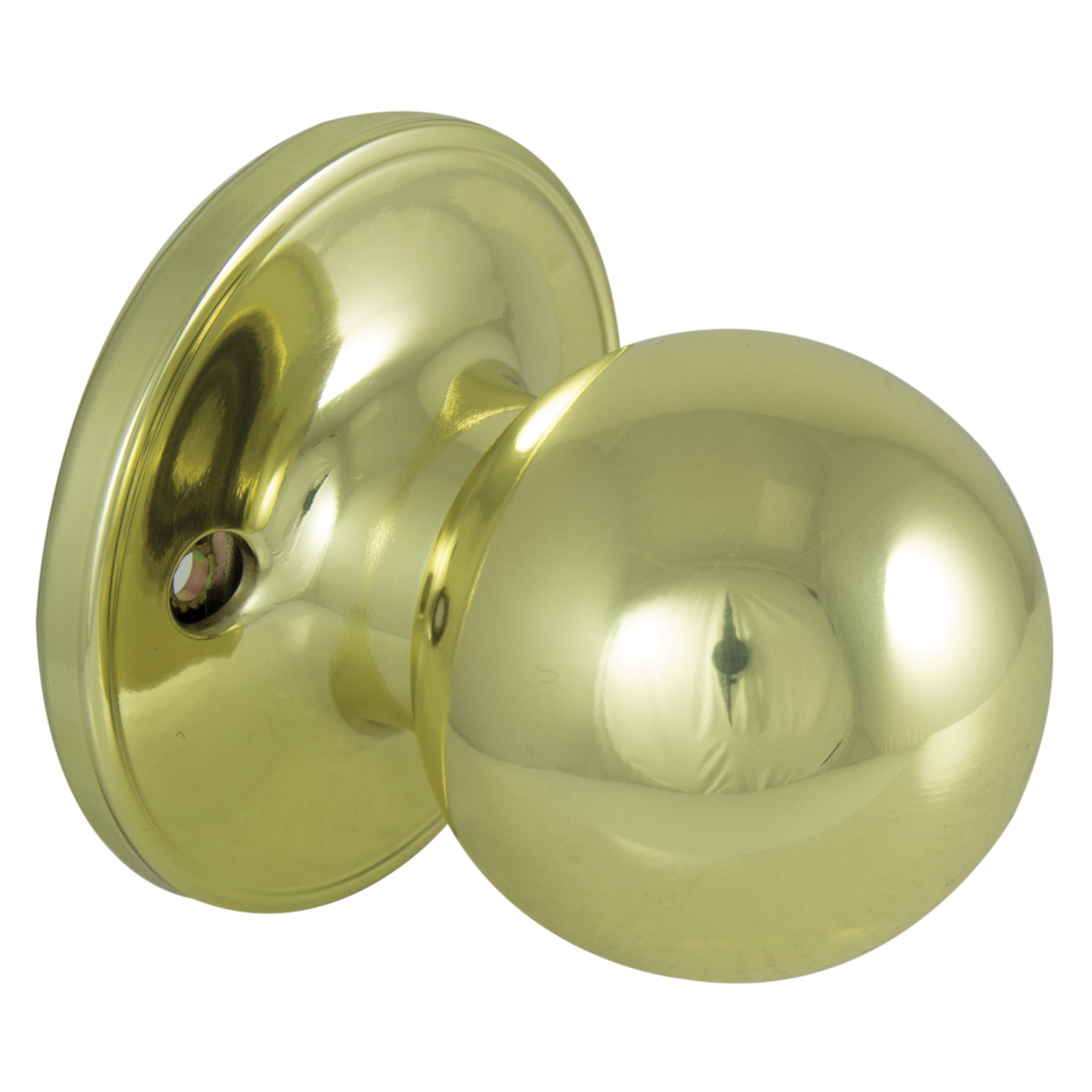 T3740V-PS Dummy Knob, T3 Design, 1-3/8 to 1-3/4 in Thick Door, Polished Brass, 65.7 mm Rose/Base