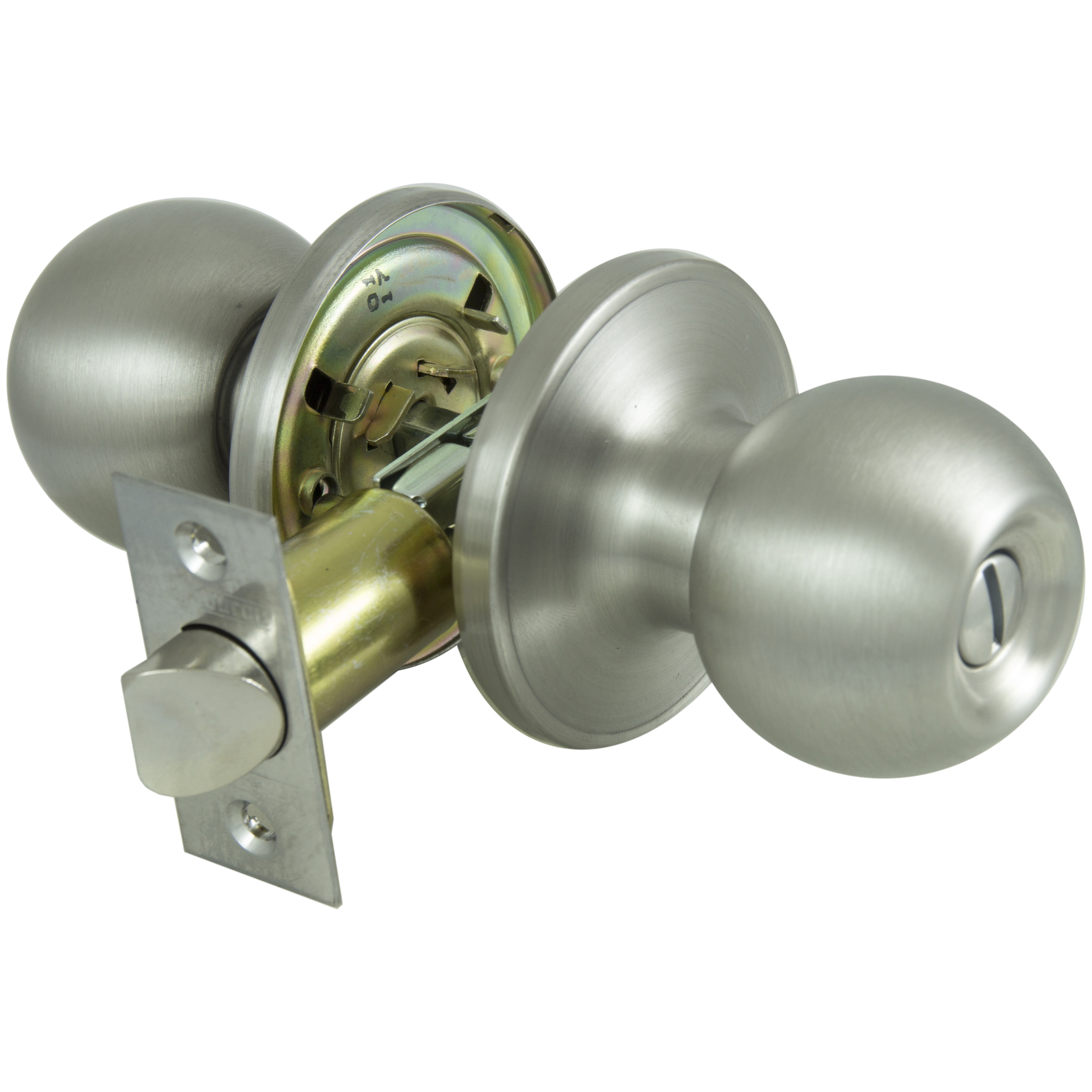 T3610V-PS Privacy Lockset, Tubular Design, Stainless Steel