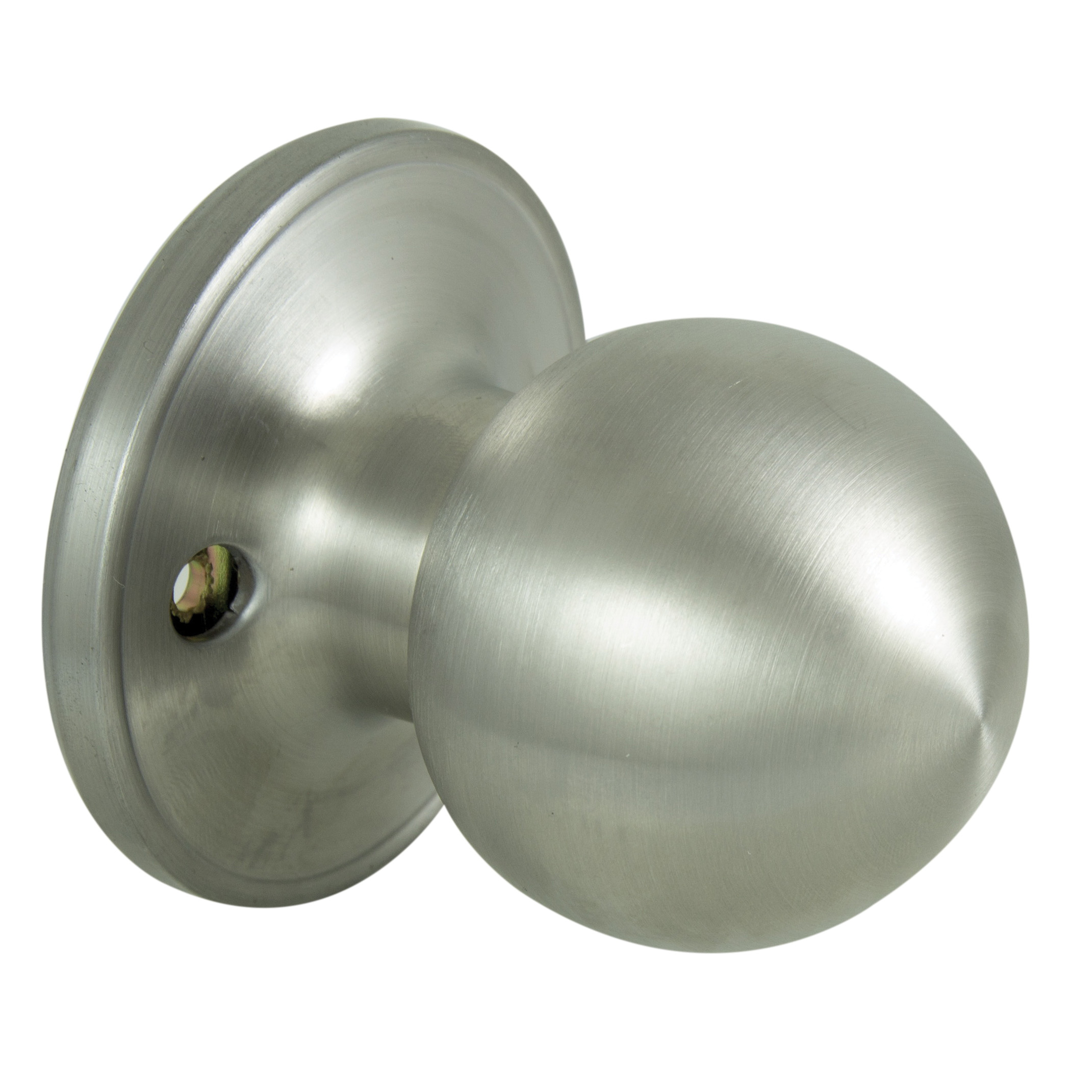 Dummy Knob, T3 Design, 1-3/8 to 1-3/4 in Thick Door, Stainless Steel, 65.7 mm Rose/Base
