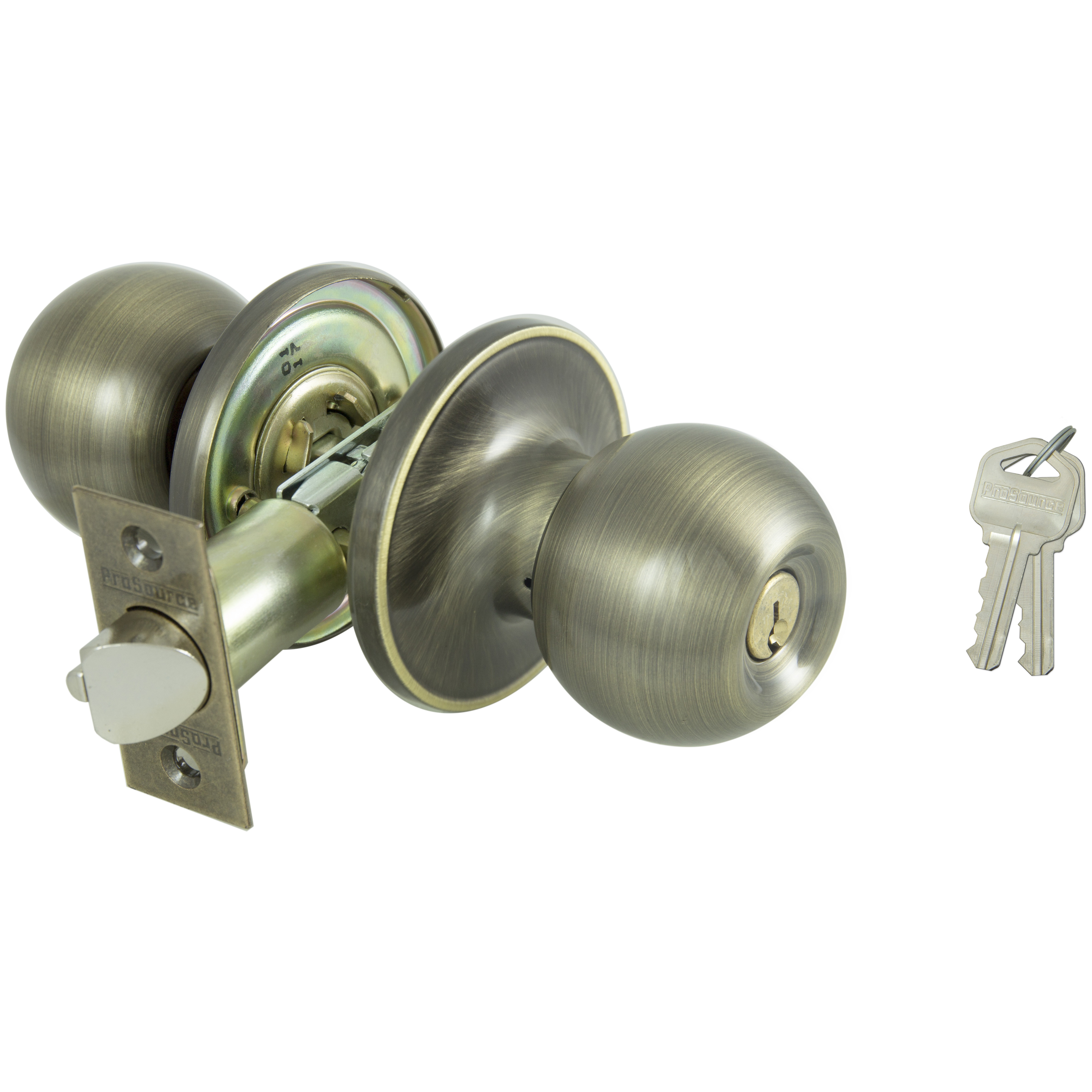 T3800V-PS Entry Knob, Brass, KW1, KA3 Keyway, 3 Grade