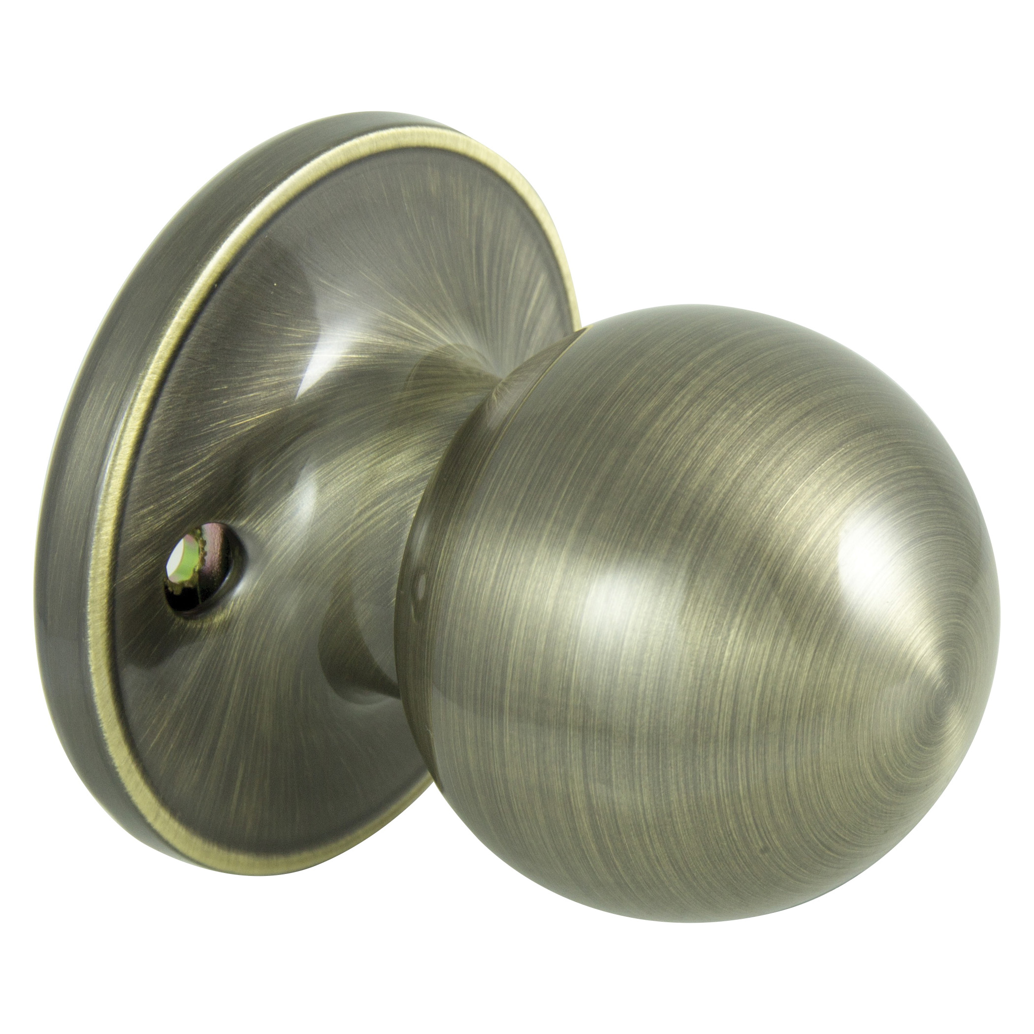 T3840V-PS Dummy Knob, T3 Design, 1-3/8 to 1-3/4 in Thick Door, Antique Brass, 65.7 mm Rose/Base