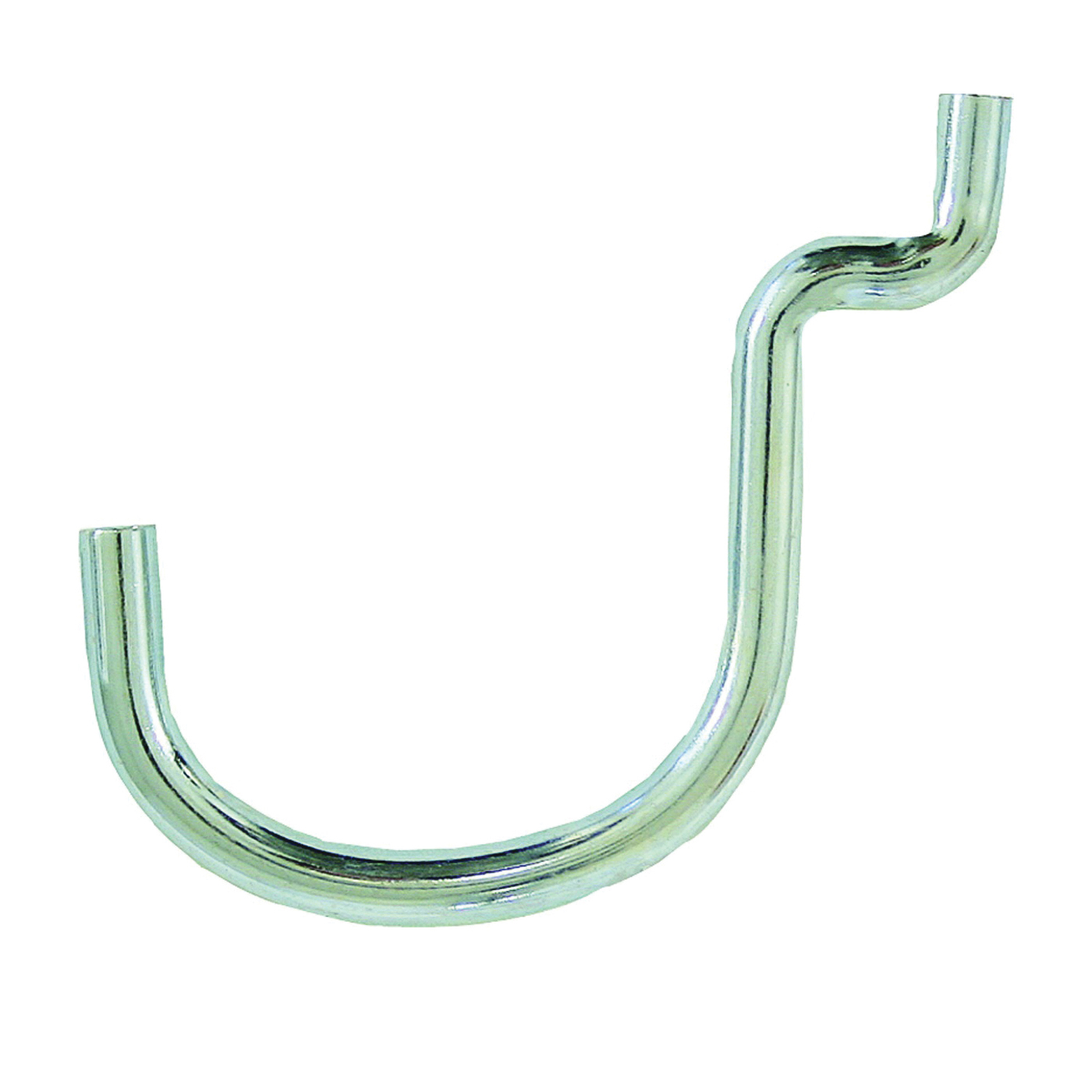 14158 Peg Hook, 13 lb Working Load, 1/8, 1/4 in Opening, Steel, Black/Silver, Zinc-Plated
