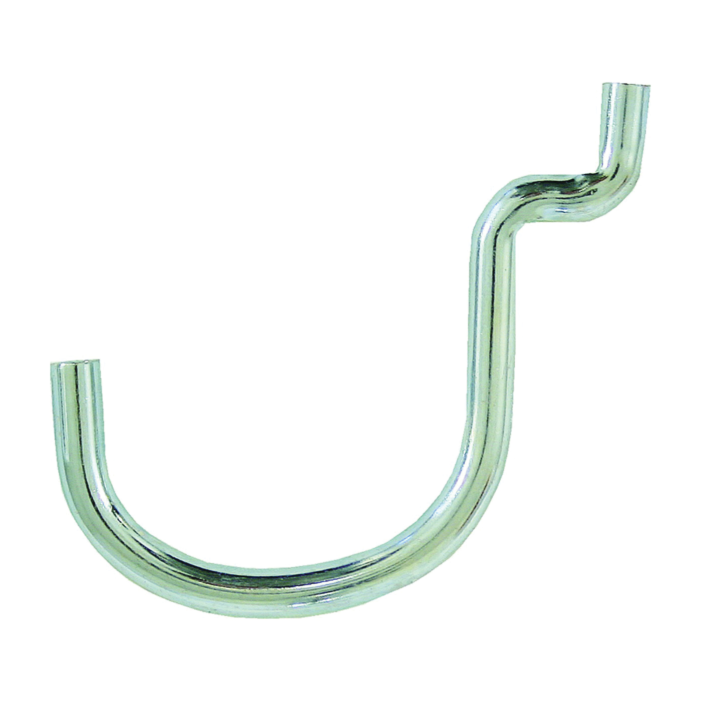14115 Series Large Curved Peg Hook, 1-1/2 in Projection, 1-1/2 in L x 1/4 in W x 2 in H Dimensions, Black/Silver