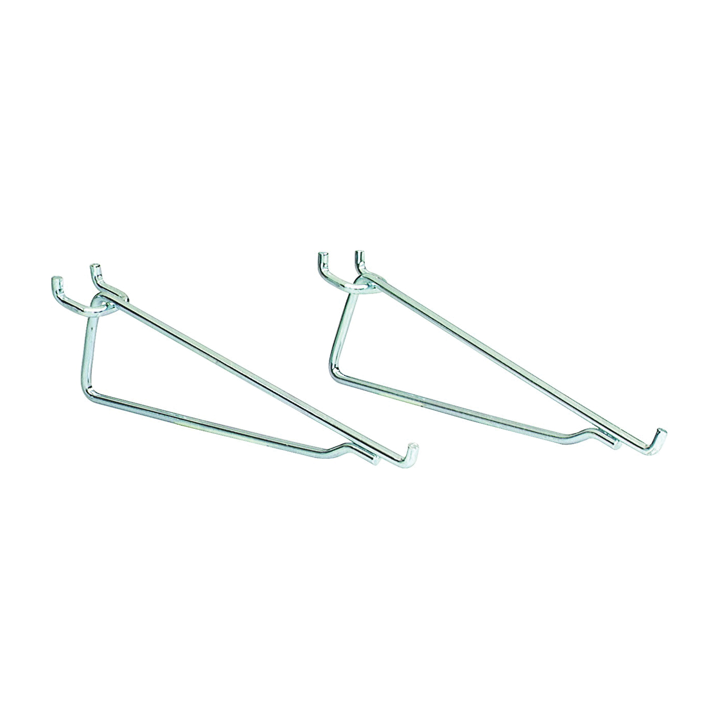 18580 Series Shelf Bracket Peg Hook, 8 in Projection, Silver