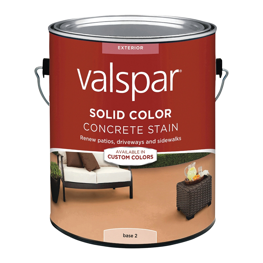 Valspar 024.1082322.007 Solid Concrete Stain, Low Gloss, Liquid