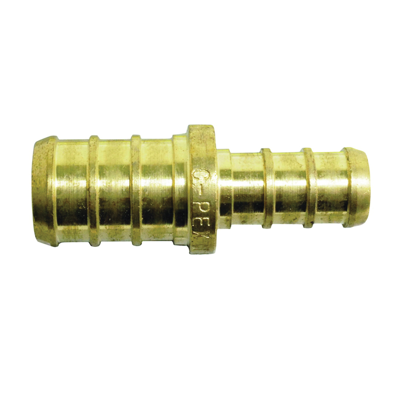 APXC1238 Reducing Coupling, 1/2 x 3/8 in, Barb, Brass, 200 psi Pressure