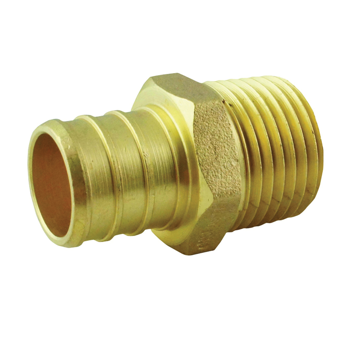 APXMA1234 Pipe Adapter, 3/4 x 1/2 in, PEX x MPT, Brass, 200 psi Pressure