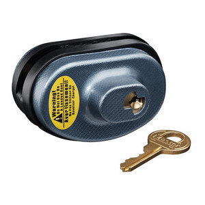 90DSPT Gun Trigger Lock, Keyed Different Key, Steel/Zinc Body, 2 in W Body