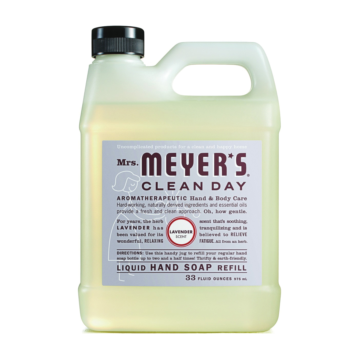 11163 Hand Soap Refill, Liquid, Lavender, 33 oz Jug
