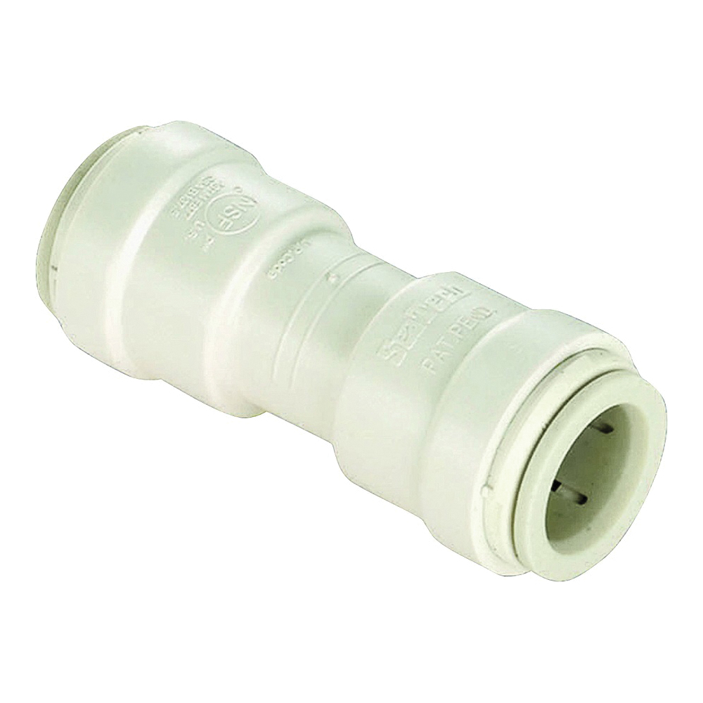 3515-10/P-600 Pipe Union Coupling, 1/2 in, Plastic, White, 100 psi Pressure