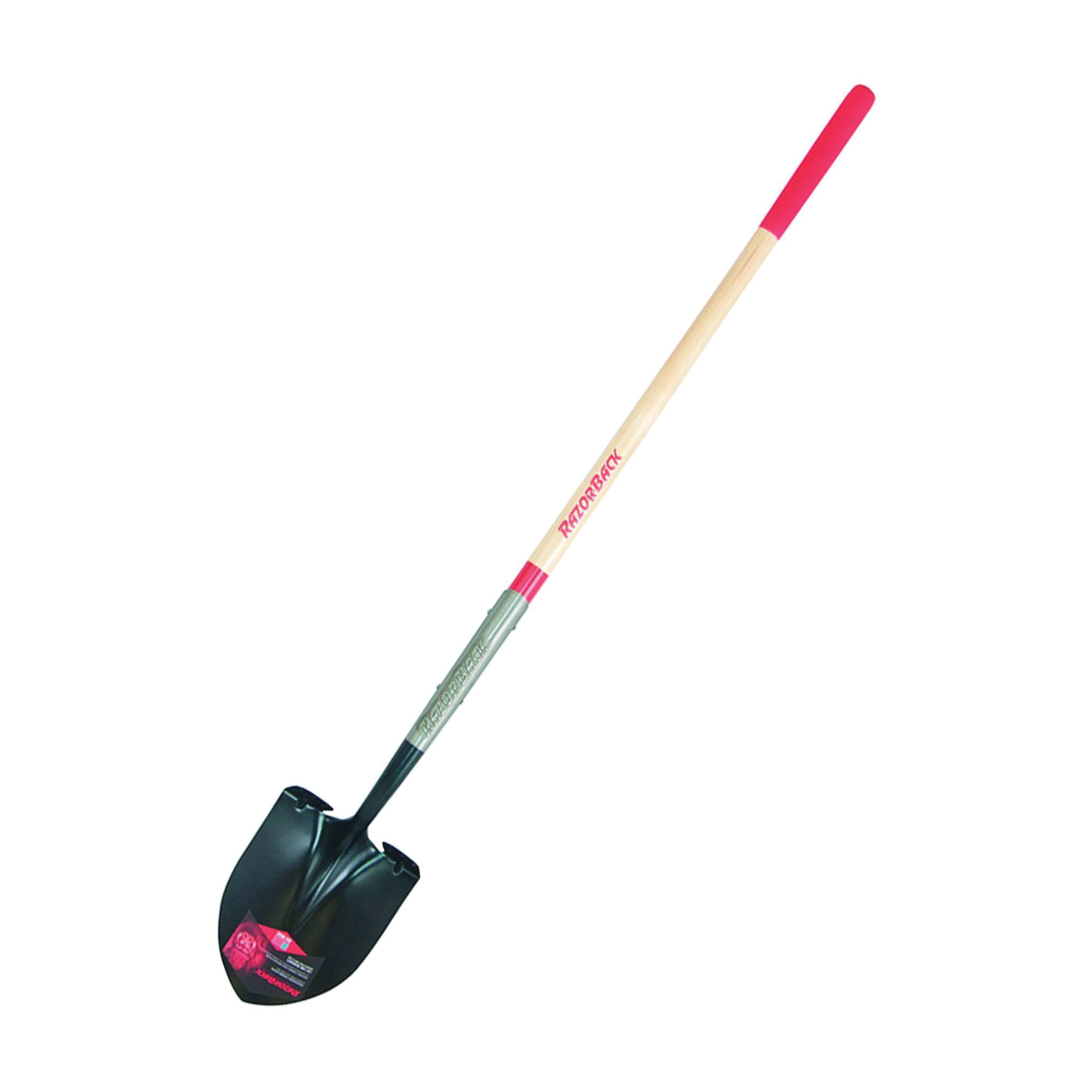 2593600 Shovel, 9 in W Blade, Steel Blade, Hardwood Handle, Long Handle, 48 in L Handle