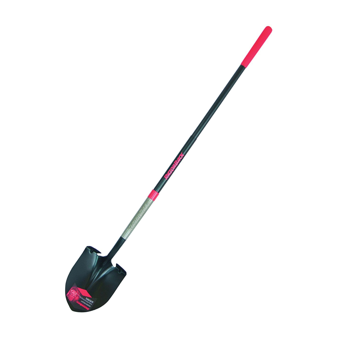 2594400 Shovel, 9 in W Blade, 14 ga Gauge, Steel Blade, Fiberglass Handle, Long Handle, 57 in L Handle