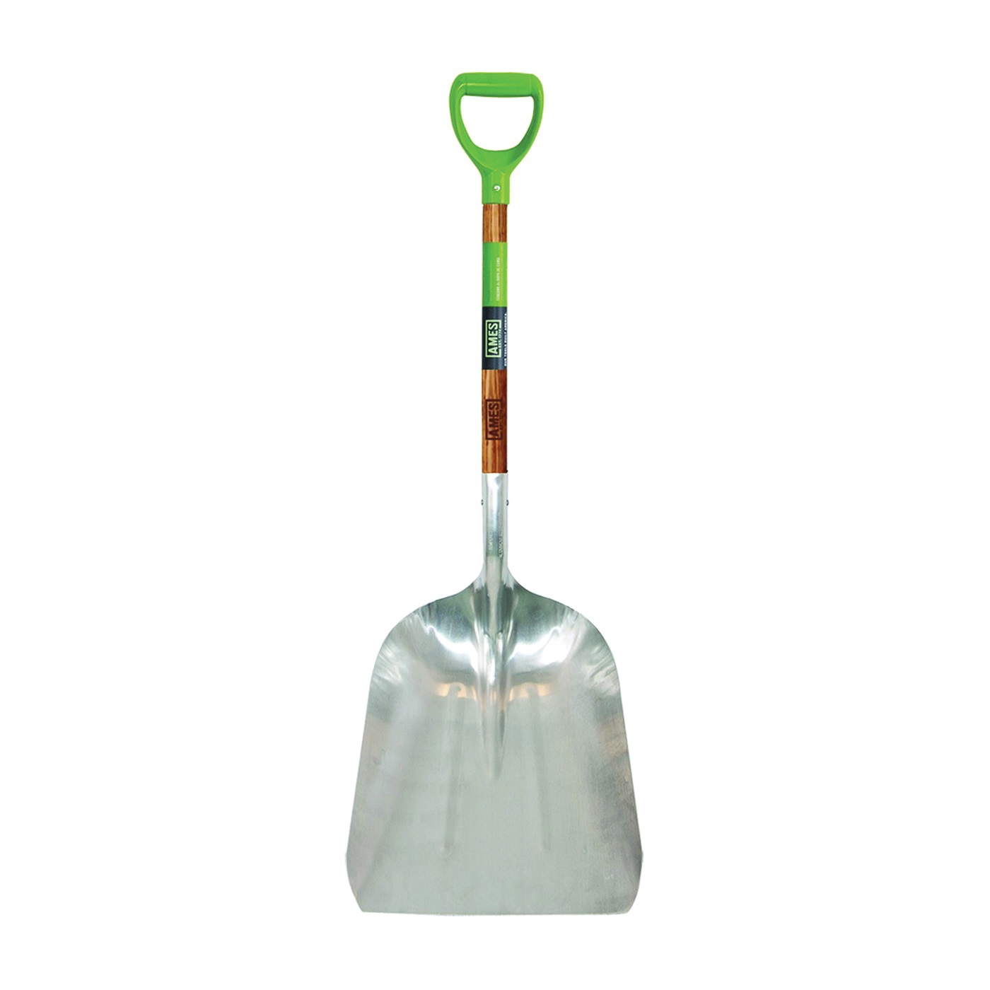 2672400 Scoop Shovel, 15-1/2 in W Blade, 11-1/2 in L Blade, Aluminum Blade, Northern Hardwood Handle, D Grip Handle