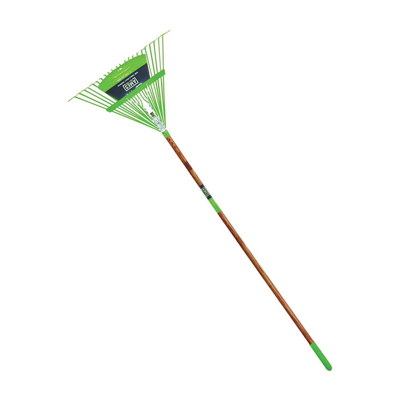 2915612 Leaf Rake, Steel Tine, 22-Tine, Wood Handle