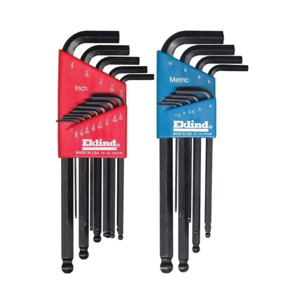 Hex-L 13222 Ball End Hex Key Combo Set, 22-Piece, Alloy Steel, Black