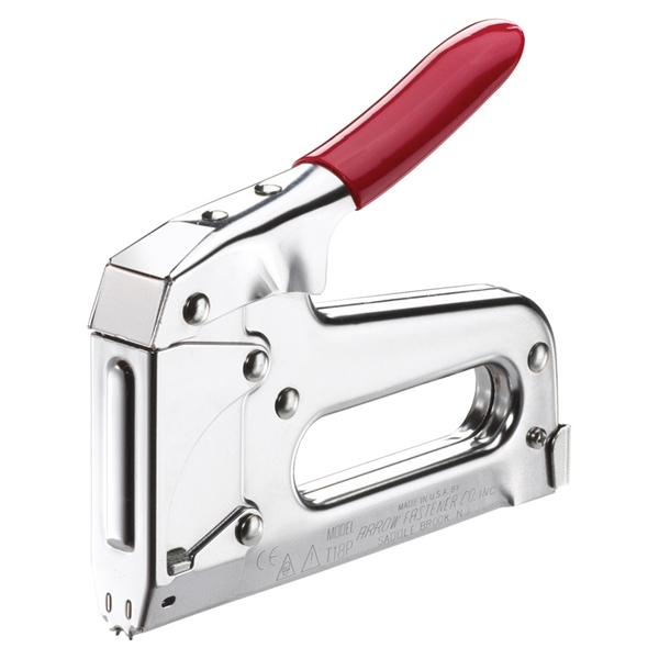Arrow T18 Telephone Wire Tacker, 3/8 to 7/16 in L Leg, Steel Staple