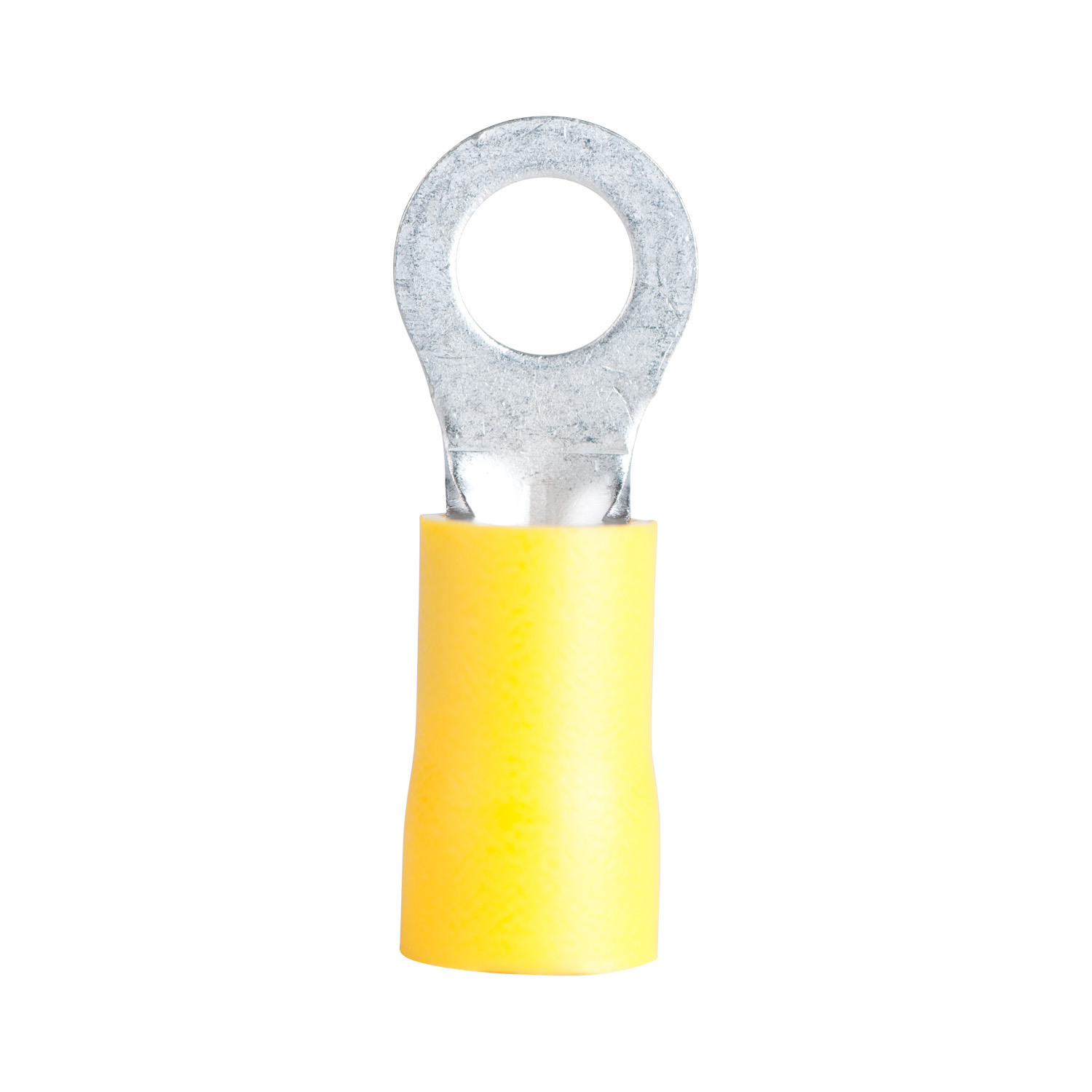 14-099 Ring Terminal, 600 V, 4 AWG Wire, 1/2 in Stud, Vinyl Insulation, Yellow