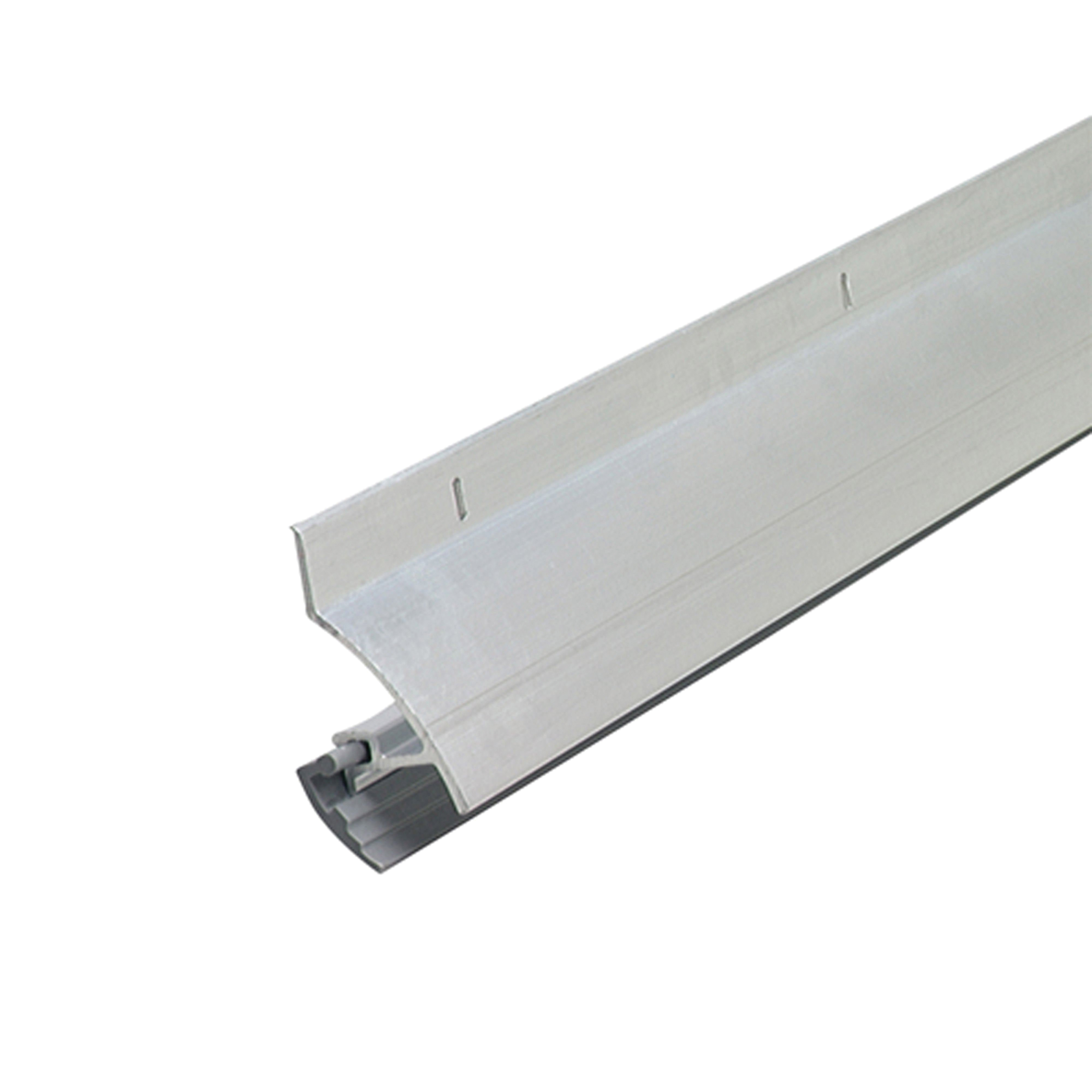05546 Door Bottom with Drip Cap, 36 in L, 3/4 in W, 1-7/8 in H, Aluminum, Silver