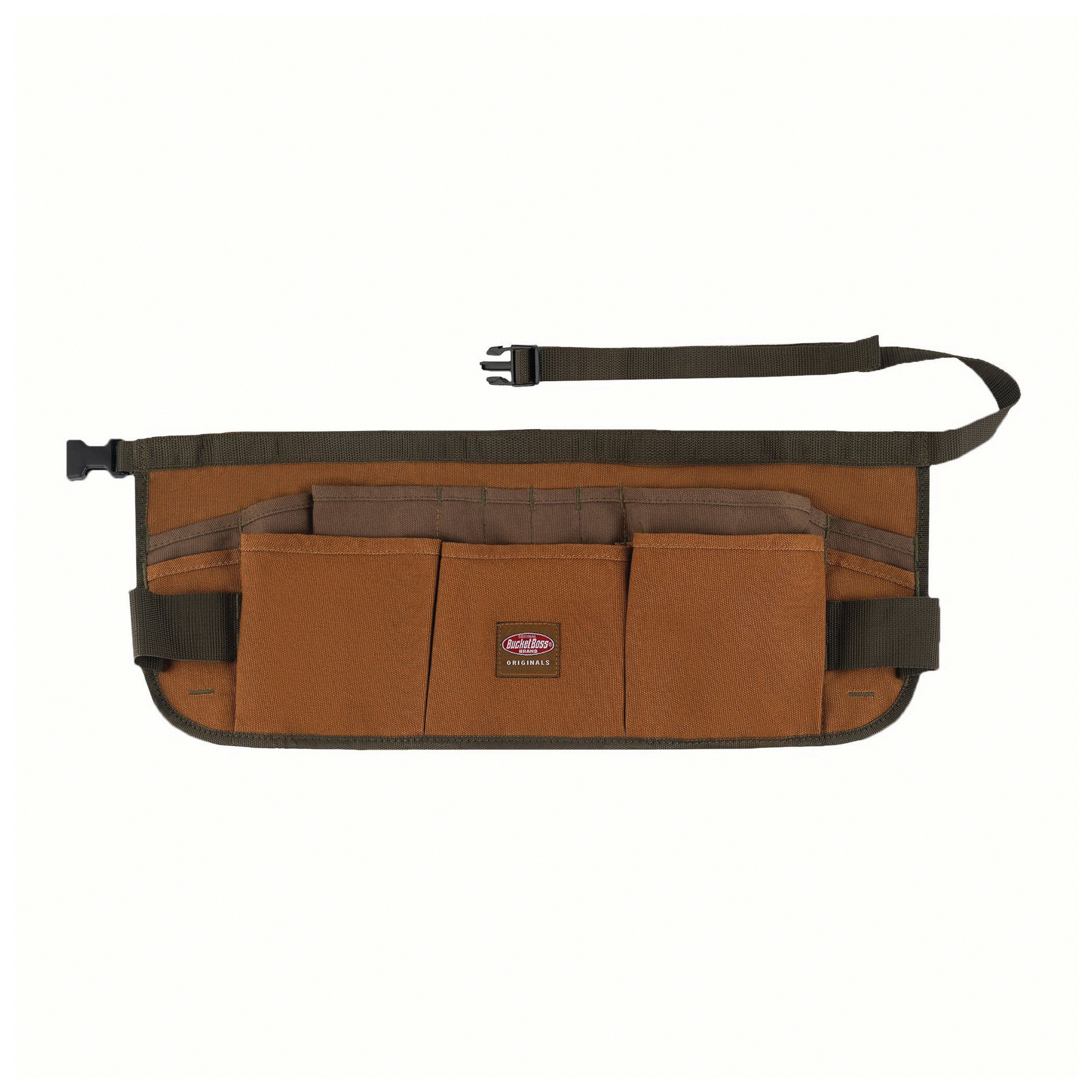 80100 Superwaist Apron, 52 in Waist, Duckwear Canvas, Brown, 13-Pocket