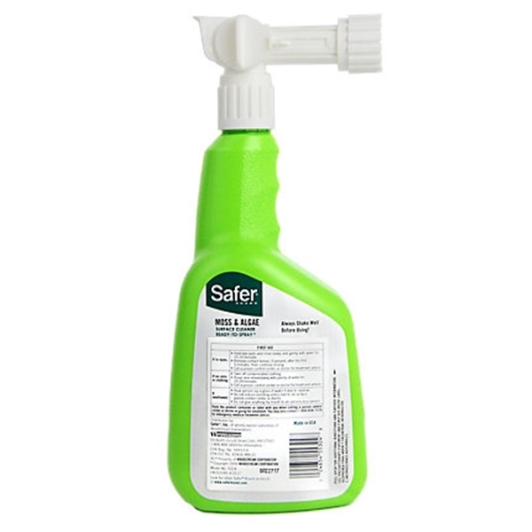 Safer 5324-6 Moss and Algae Killer, Liquid, Spray Application, 32 oz - 2